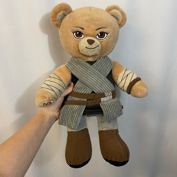 Build A Bear BAB Star Wars Rey 17" Plush Bear Disney 2017 Laugh Sound - Picture 1 of 8